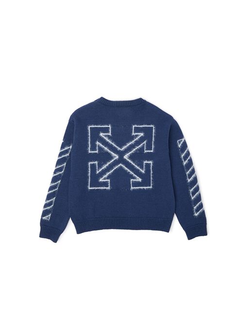 Maglia, bambino, logata. OFF WHITE | KNI00240406